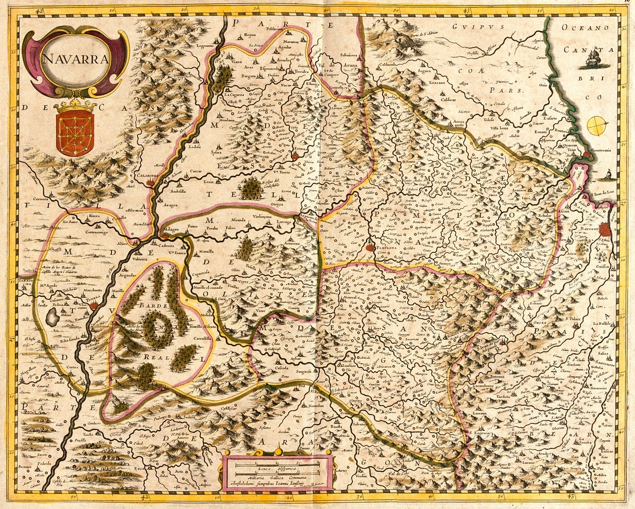 Navarra, Španělsko od Frederick de Wit