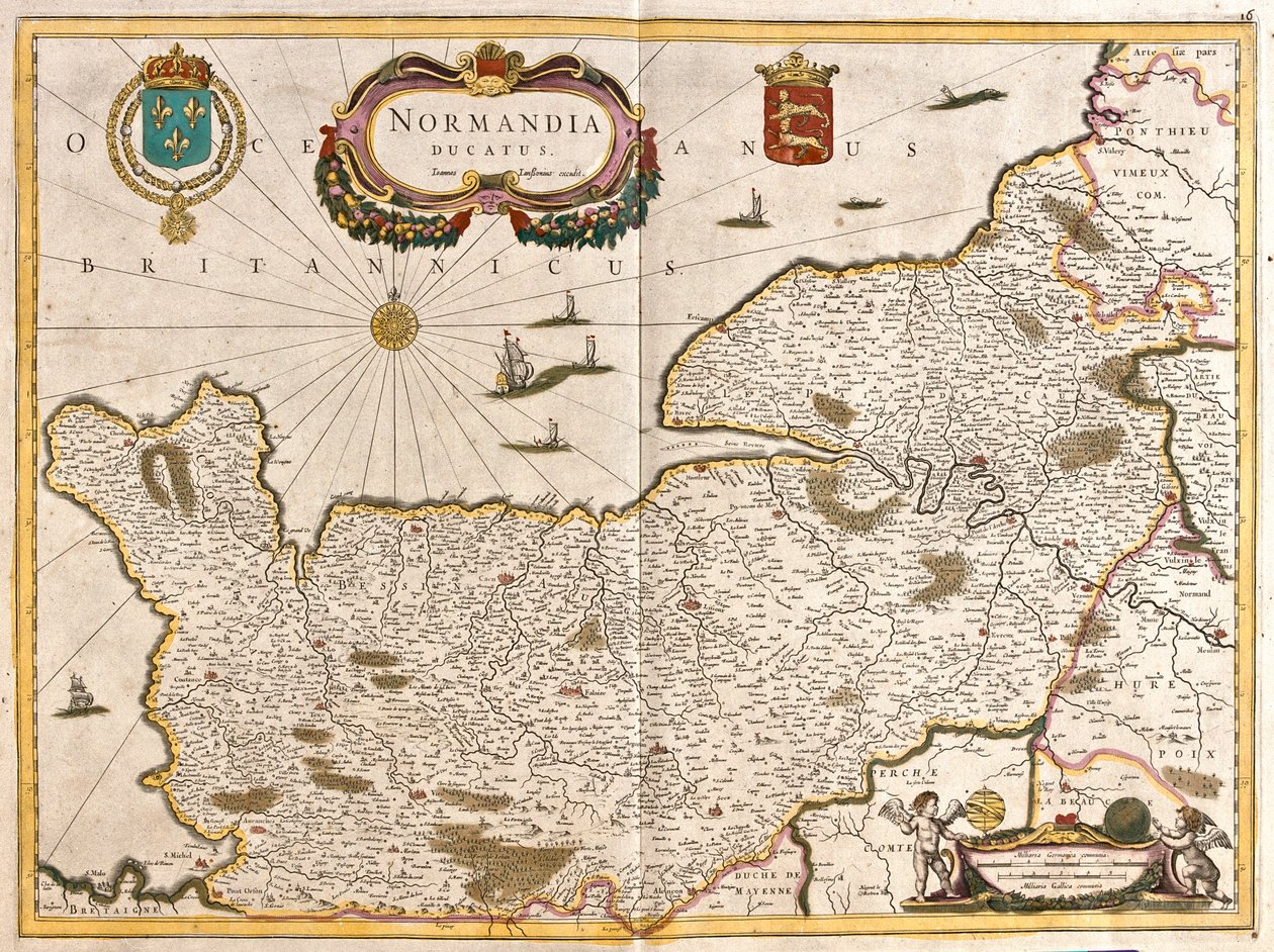 Normandie, Francie od Frederick de Wit