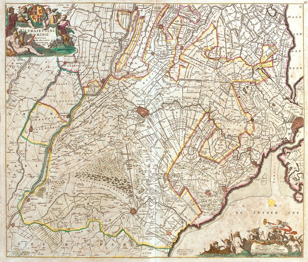 Utrecht, Severní Holandsko, Limburg, Gelderland, Nizozemsko od Frederick de Wit