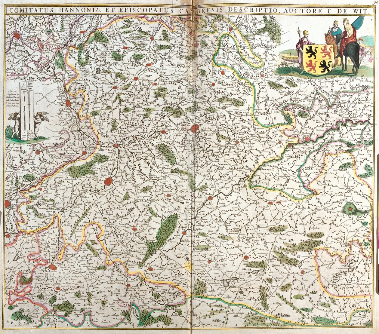 Valonsko, Nord-Pas-de-Calais, Belgie, Francie od Frederick de Wit