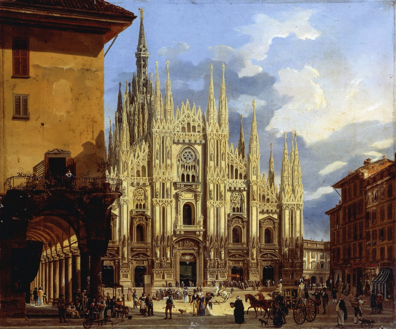 Milán, Piazza del Duomo (Náměstí katedrály) od Frederico Moja