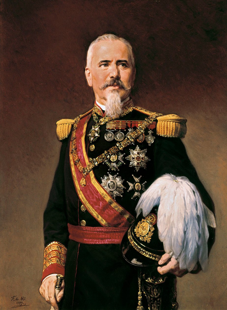 Portrét Arsenio Martinez Campos Anton (1831-1900), španělský politik a voják, kolem roku 1880 (olej na plátně) od Frederico de Madrazo