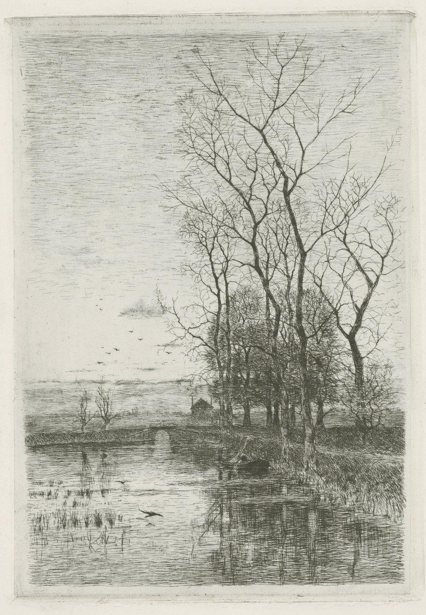 Malý most od Fredericus Jacobus van Rossum du Chattel (signed by artist)