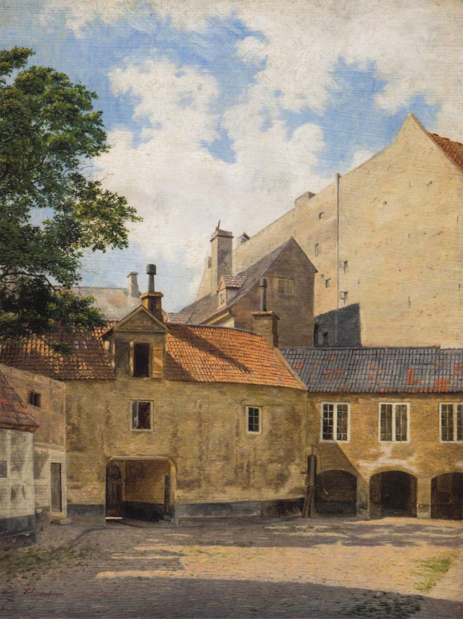 Z nádvoří Thotts Palais na Kongens Nytorv. od Frederik Vermehren