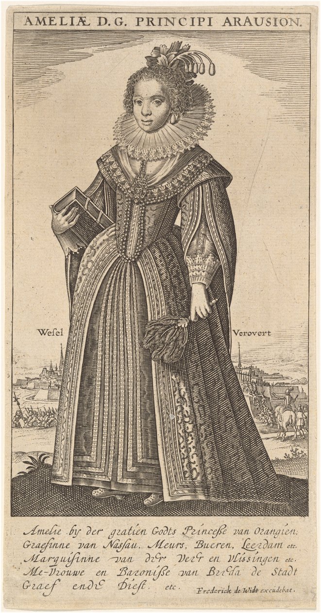 Amalia, manželka Fredericka Henryho, prince Oranžského od Frederik de Wit
