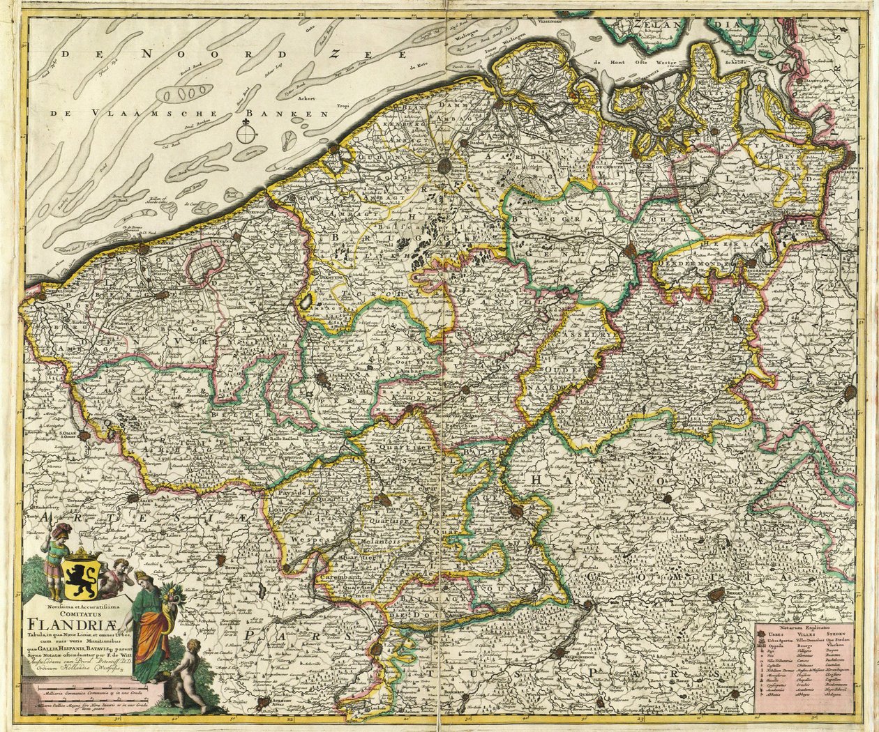 Novissima et Accuratissima Comiatus Flandriæ od Frederik de Wit