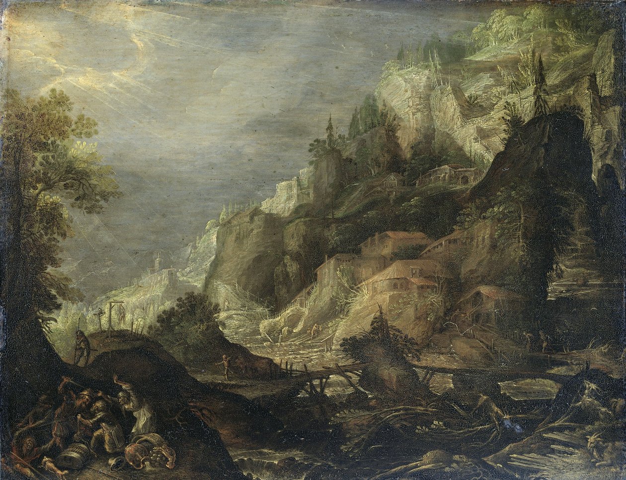 Hornatá krajina od Frederik van Valckenborch