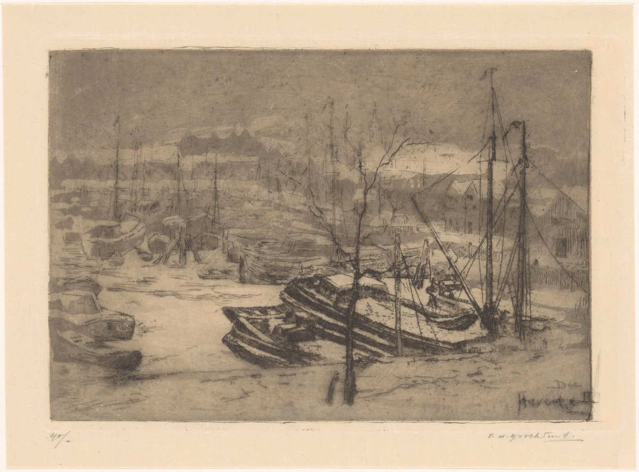 Haventje (původní název objektu) od Frederika Henriëtte Broeksmit (signed by artist)