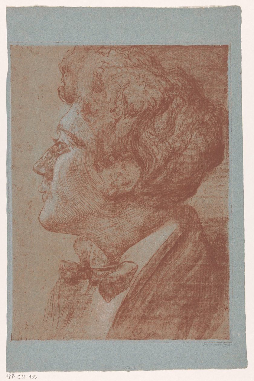 Portrét neznámého muže od Frederika Henriëtte Broeksmit (signed by artist)