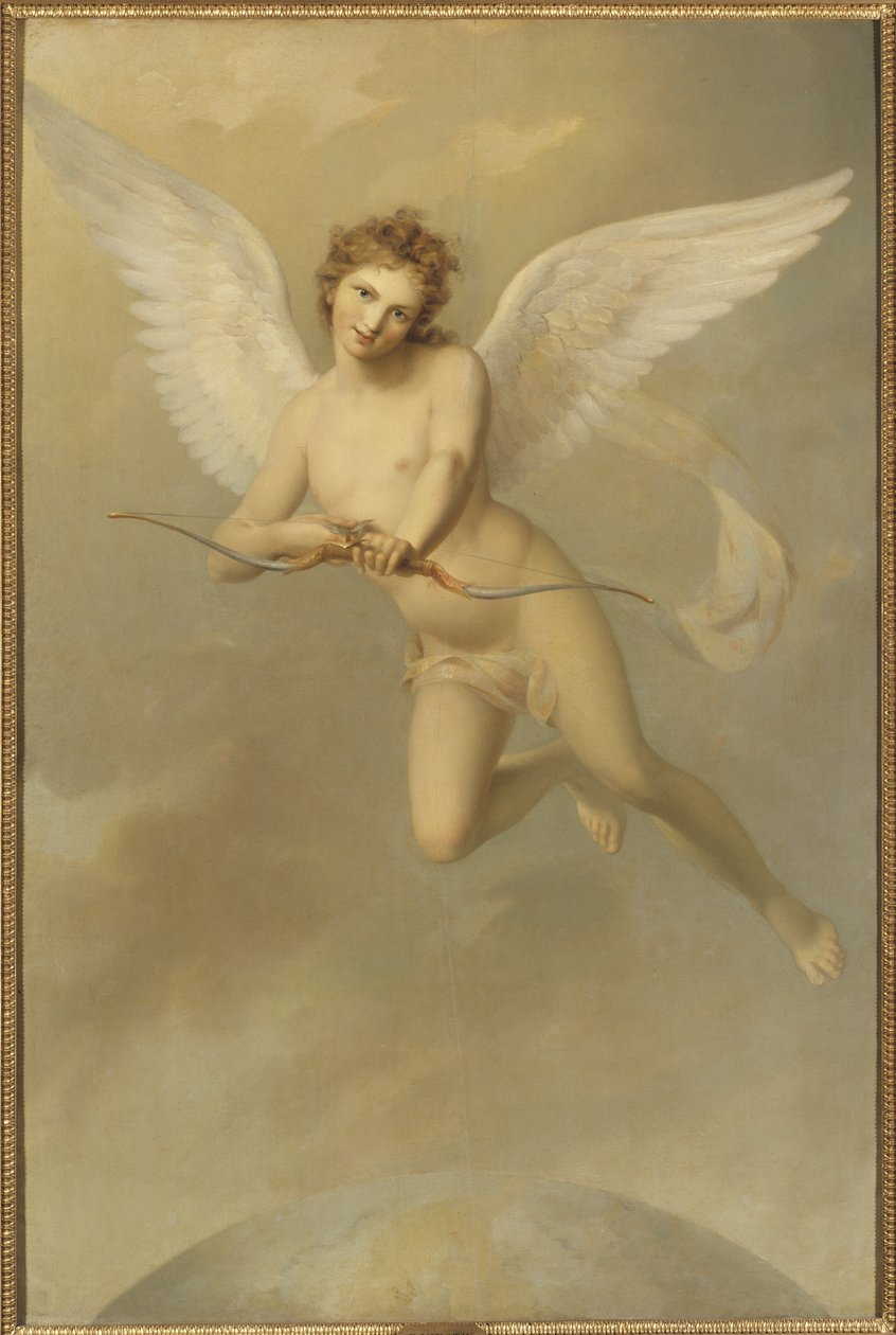 Cupidon - Cupid, Westin, Fredric (1782-1862). Olej na plátně od Fredric Westin