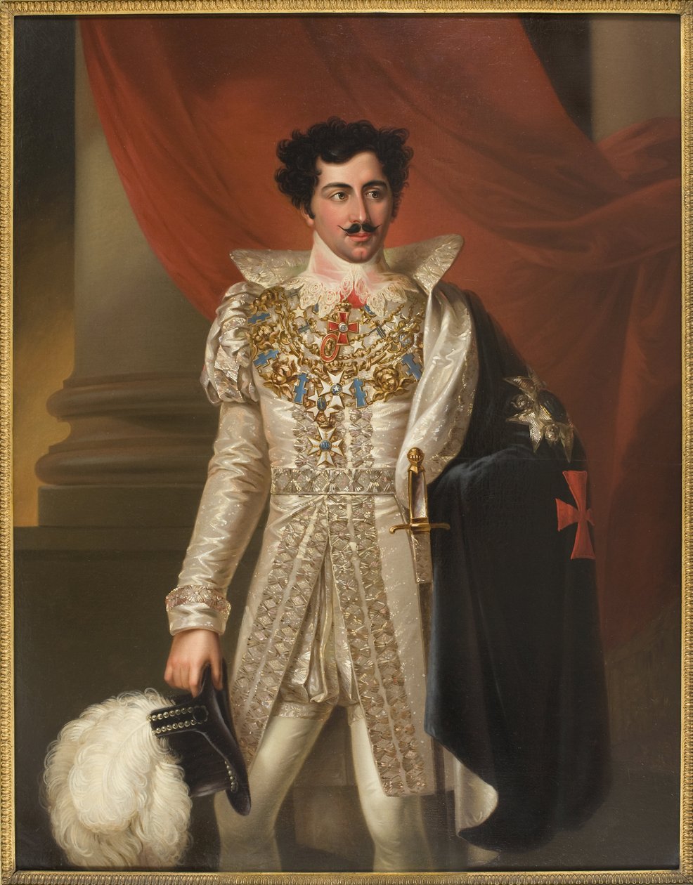 Oscar I, roi de Suede et Norvege - Portrét Oscara I. (1799-1859), krále Švédska a Norska, od Westina, Fredrica (1782-1862). Olej na plátně. Rozměr: 149 x 114 cm. Národní muzeum Stockholm od Fredric Westin