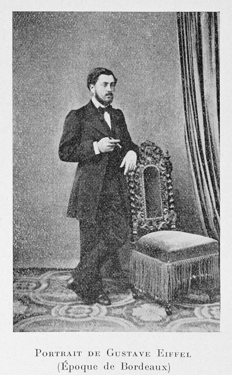 Alexandre Gustave Eiffel v době Bordeaux, kolem roku 1858 od French Photographer