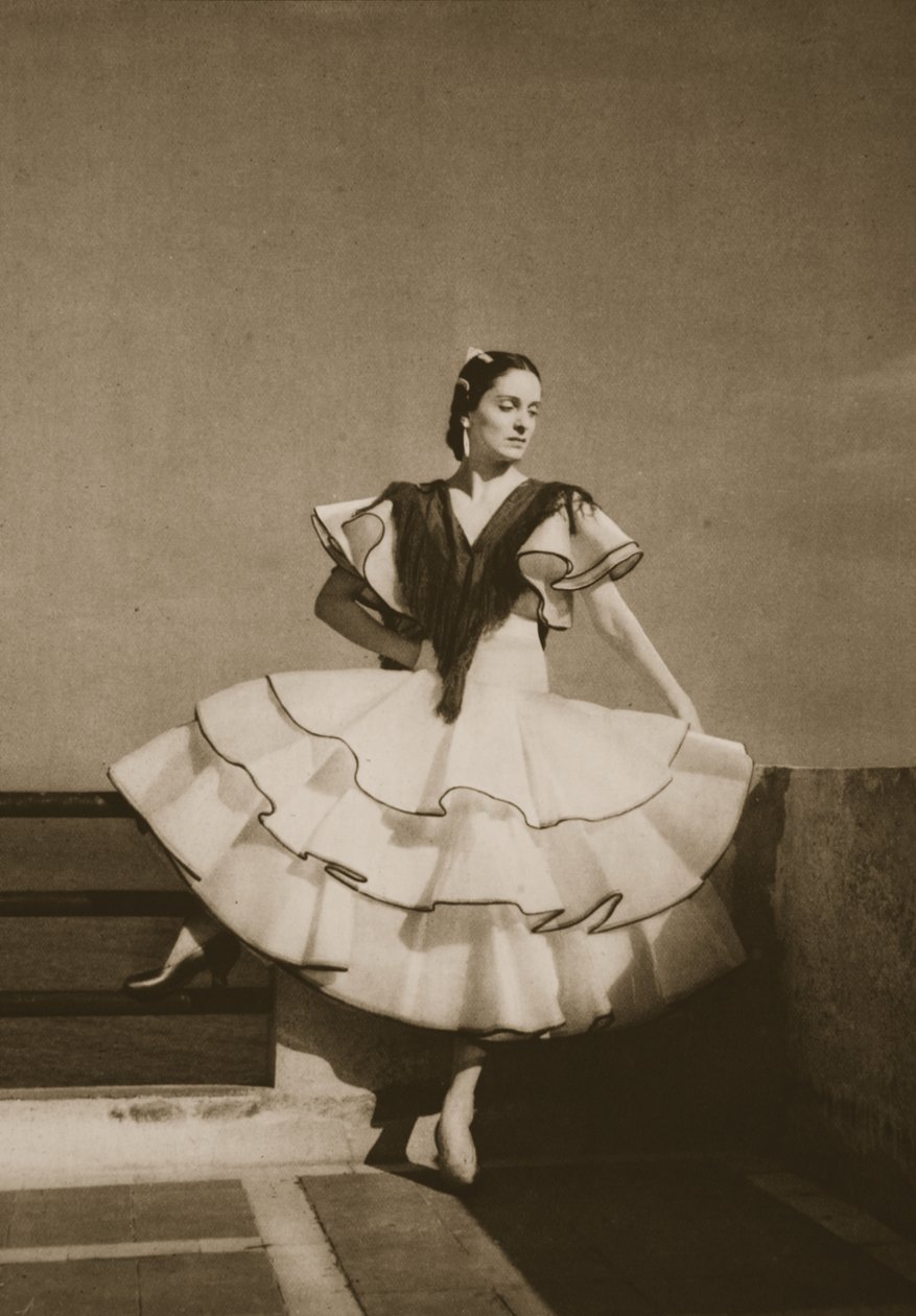 Ana Ricarda, z Grand Ballet de Monte-Carlo, 1949 (fotoryt) od French Photographer