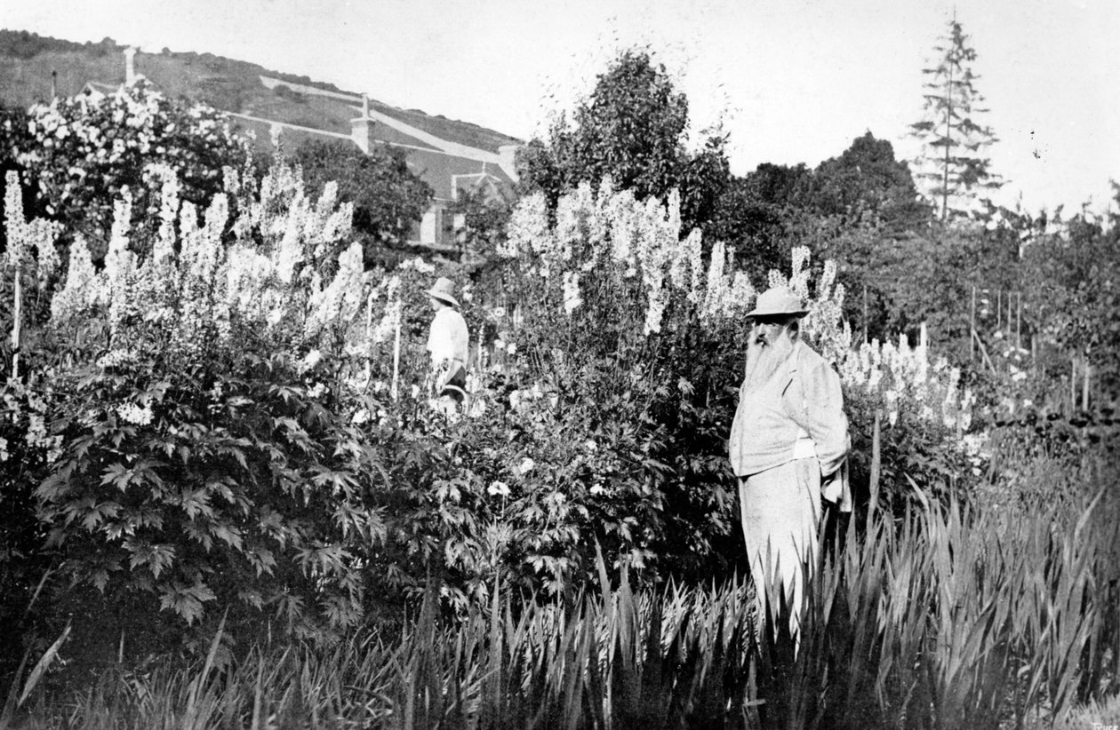 Claude Monet v Giverny, 1908 od French Photographer