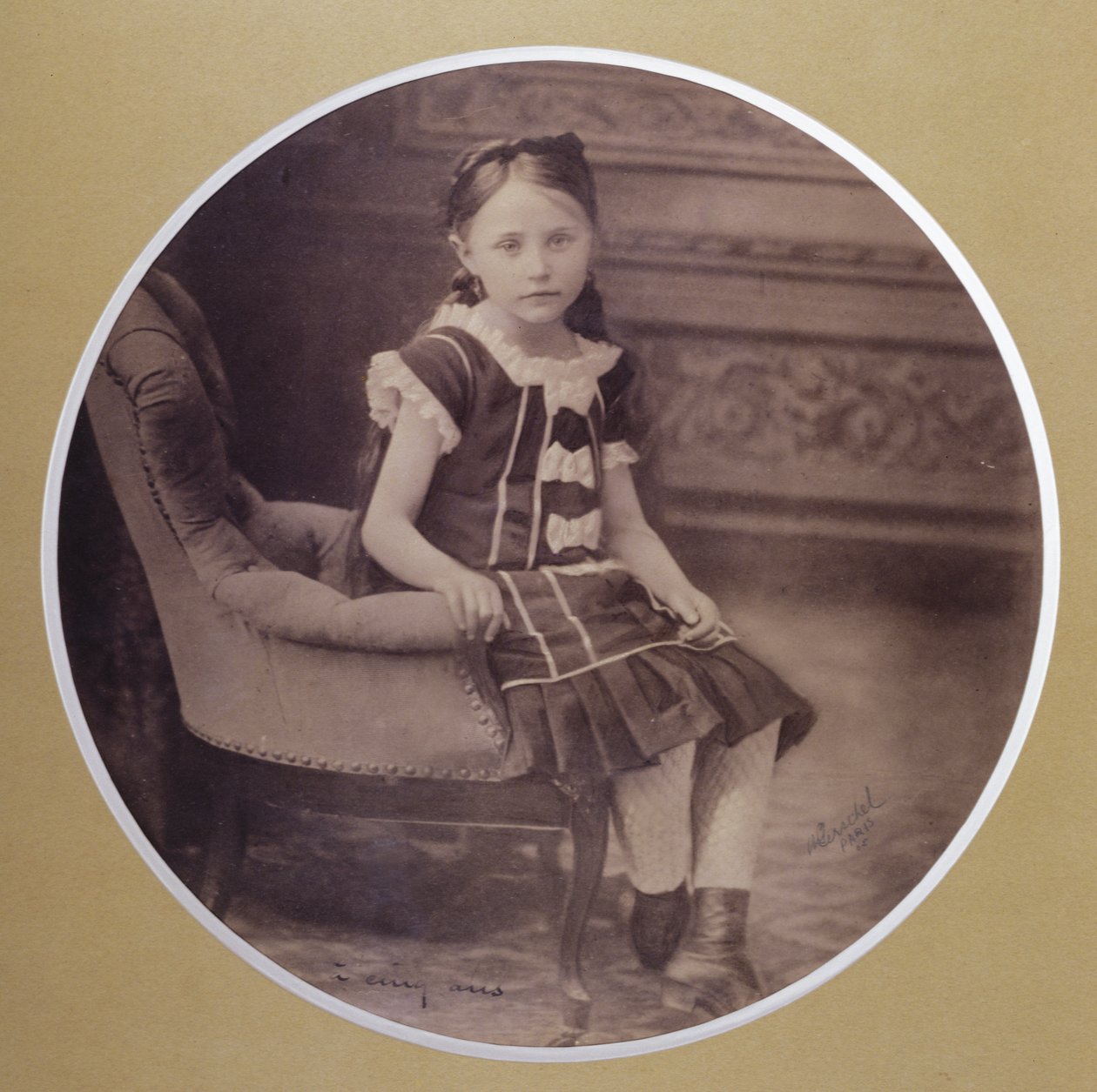 Colette ve věku 5, 1878 od French Photographer