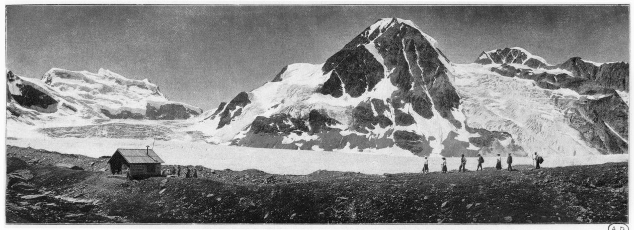 Grand Combin, kolem roku 1900 od French Photographer