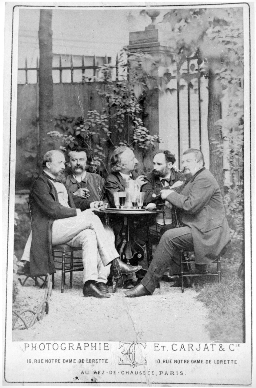 Manet (druhý zprava) se svými politickými přáteli od French Photographer