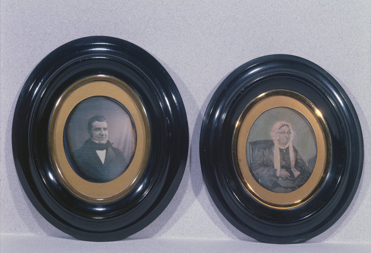 Matka a otec Louise Pasteura (1822-95), kolem 1840-50 (daguerrotypie) od French Photographer