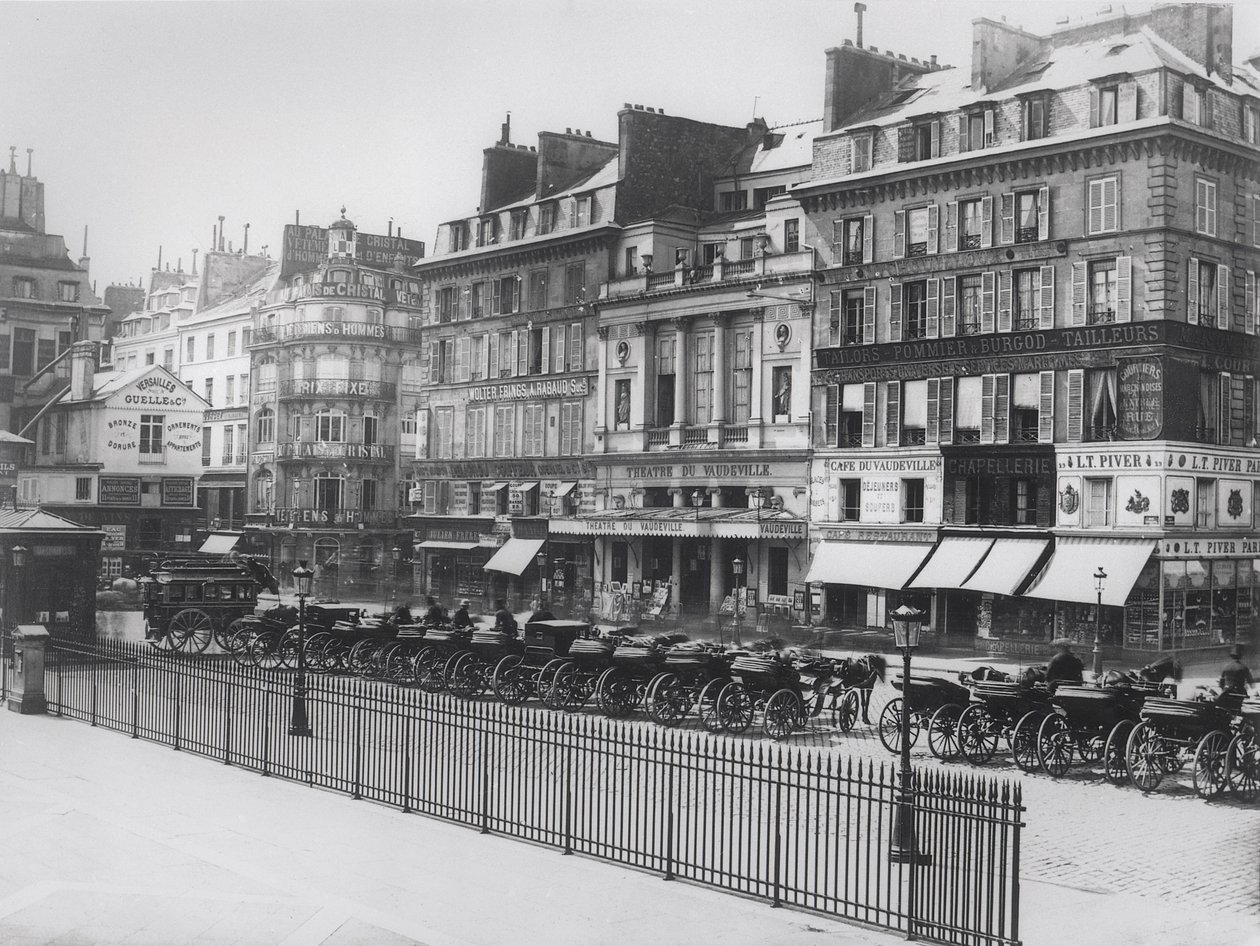 Place de la Bourse, Paříž, asi 1860-70 od French Photographer