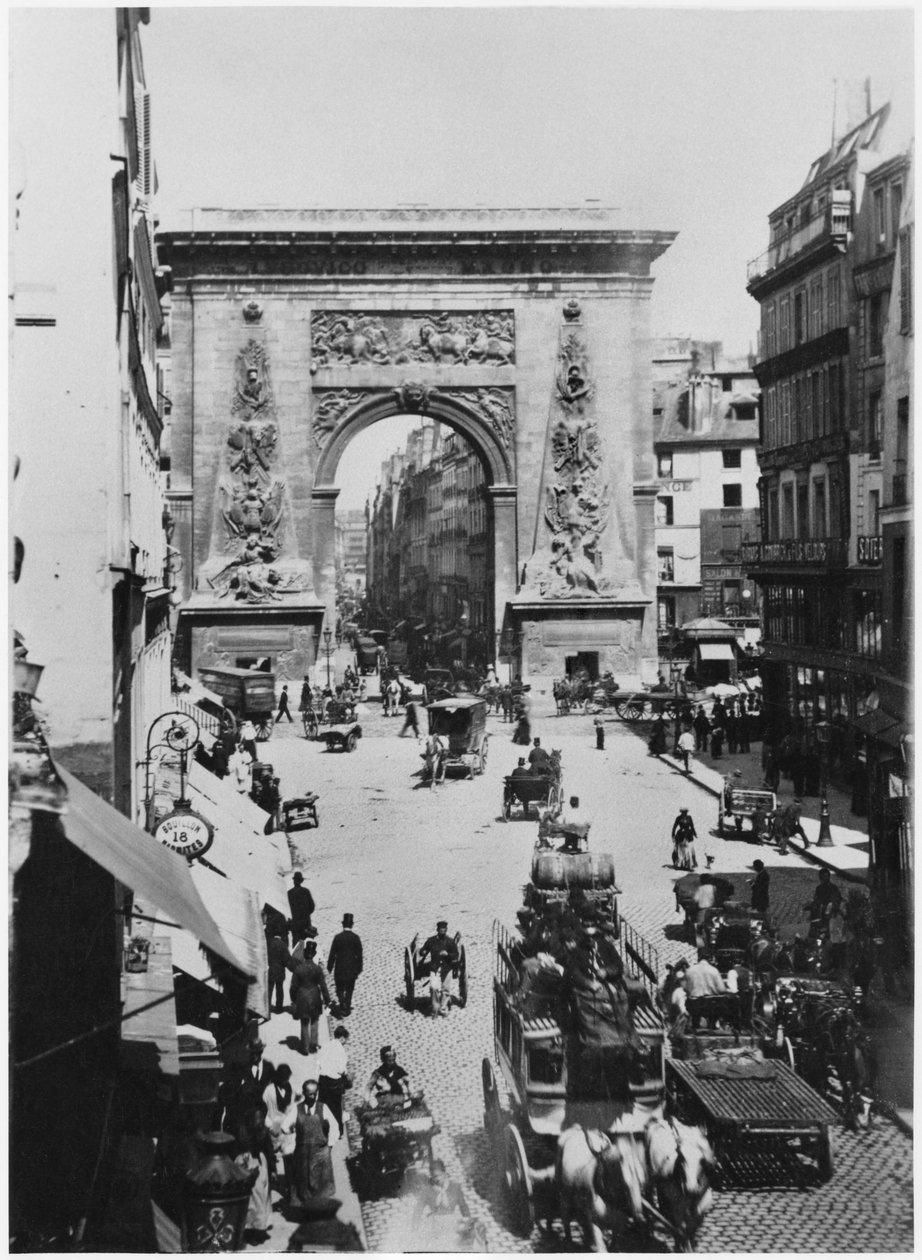 Porte Saint-Denis, Paříž, kolem roku 1880 od French Photographer