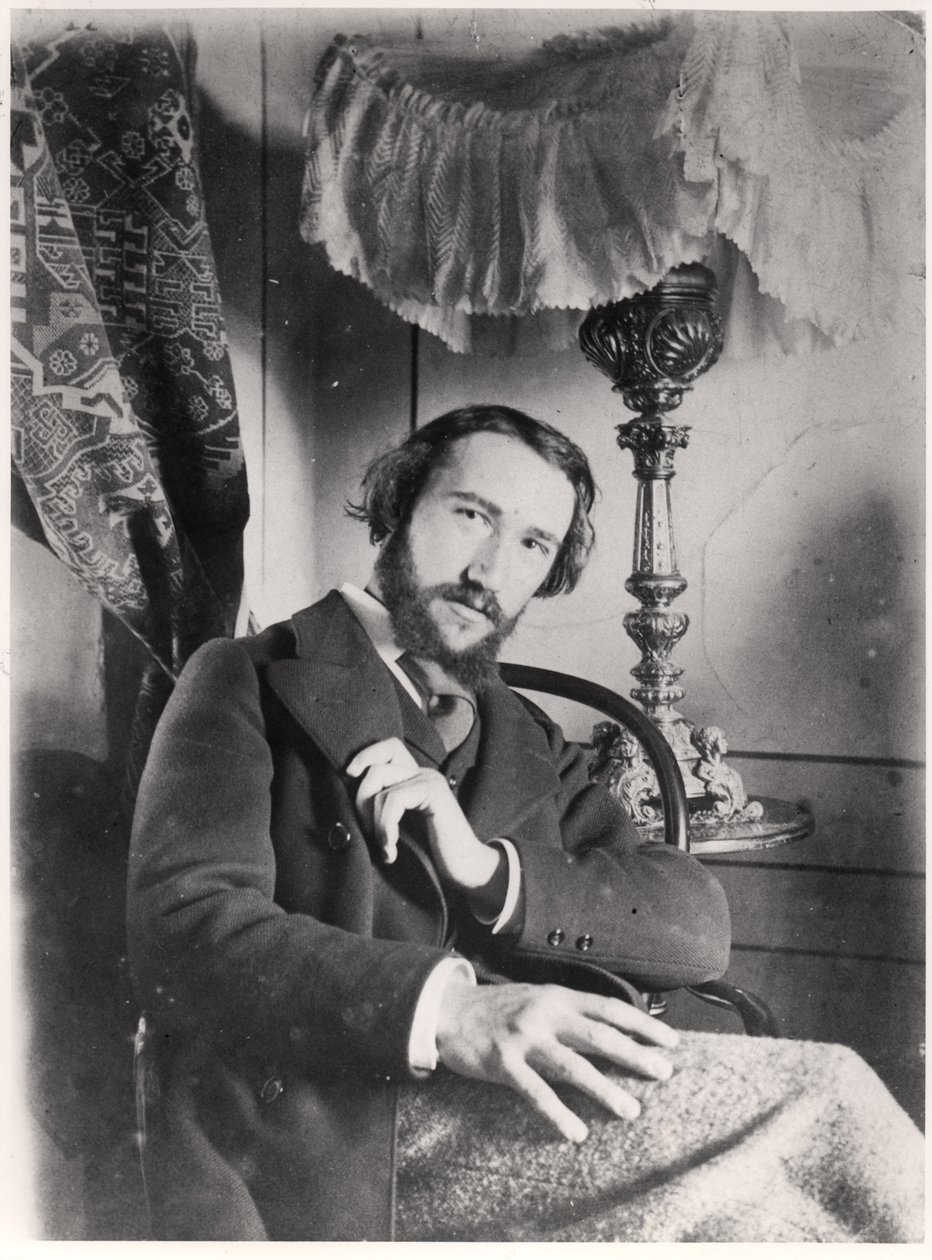 Portrét Andre Gide (1869-1951) v jeho bytě v Paříži, 1894 od French Photographer