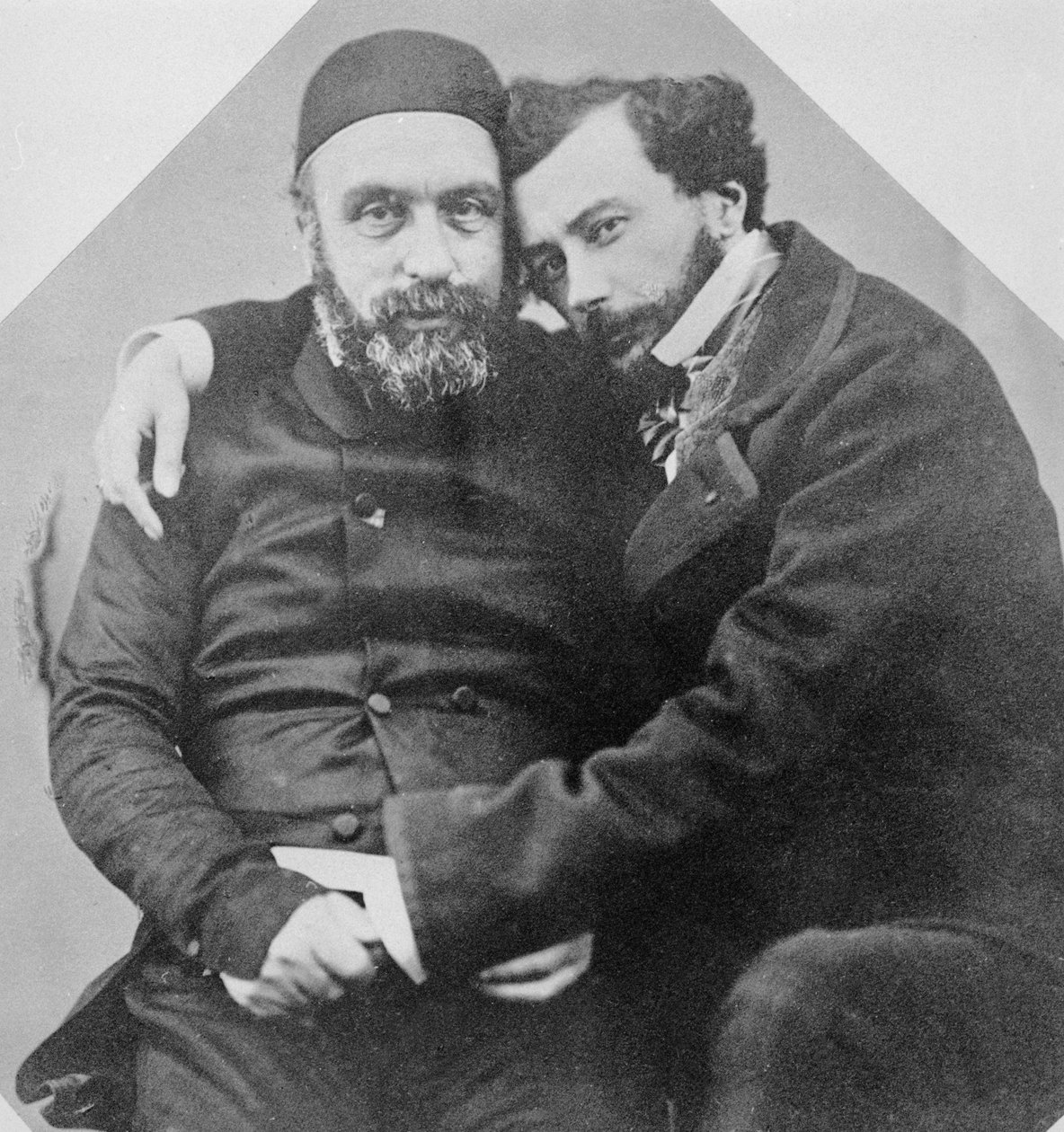 Portrét Charlese Lambert-Bey (1804-64) a Maxime Du Camp (1822-94) od French Photographer