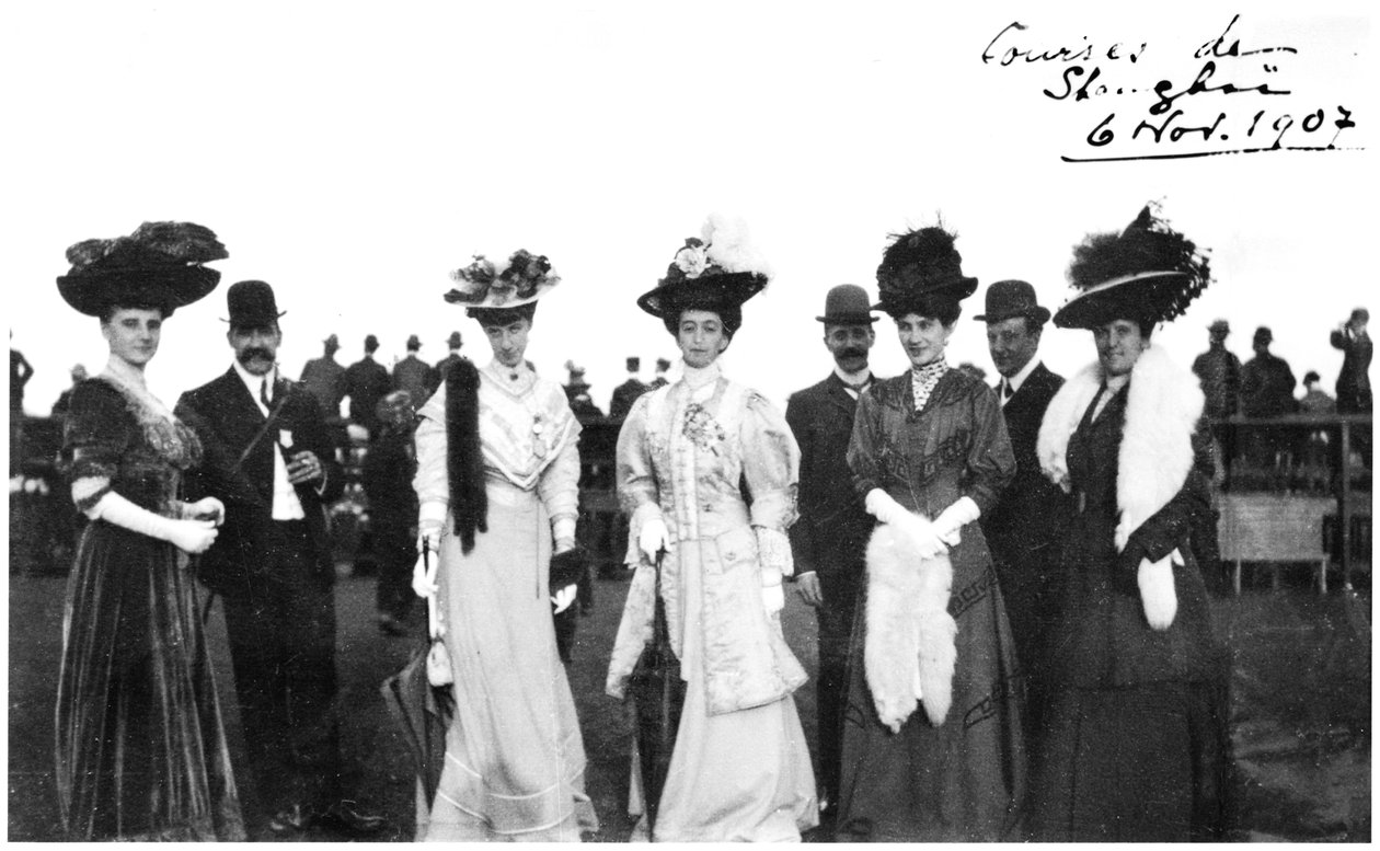 Závody v Šanghaji, Čína, 1907 od French Photographer