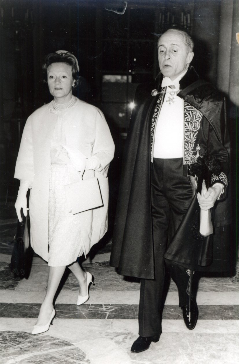 Rene Clair a jeho manželka Bronya Perlmutter, kolem roku 1960 od French Photographer