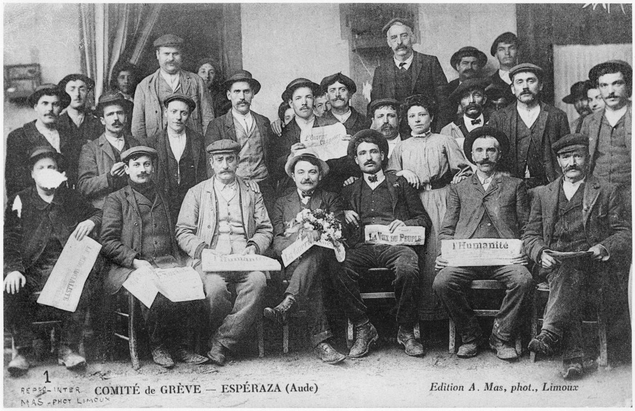 Výbor útočníků v Esperaza, 1910 od French Photographer