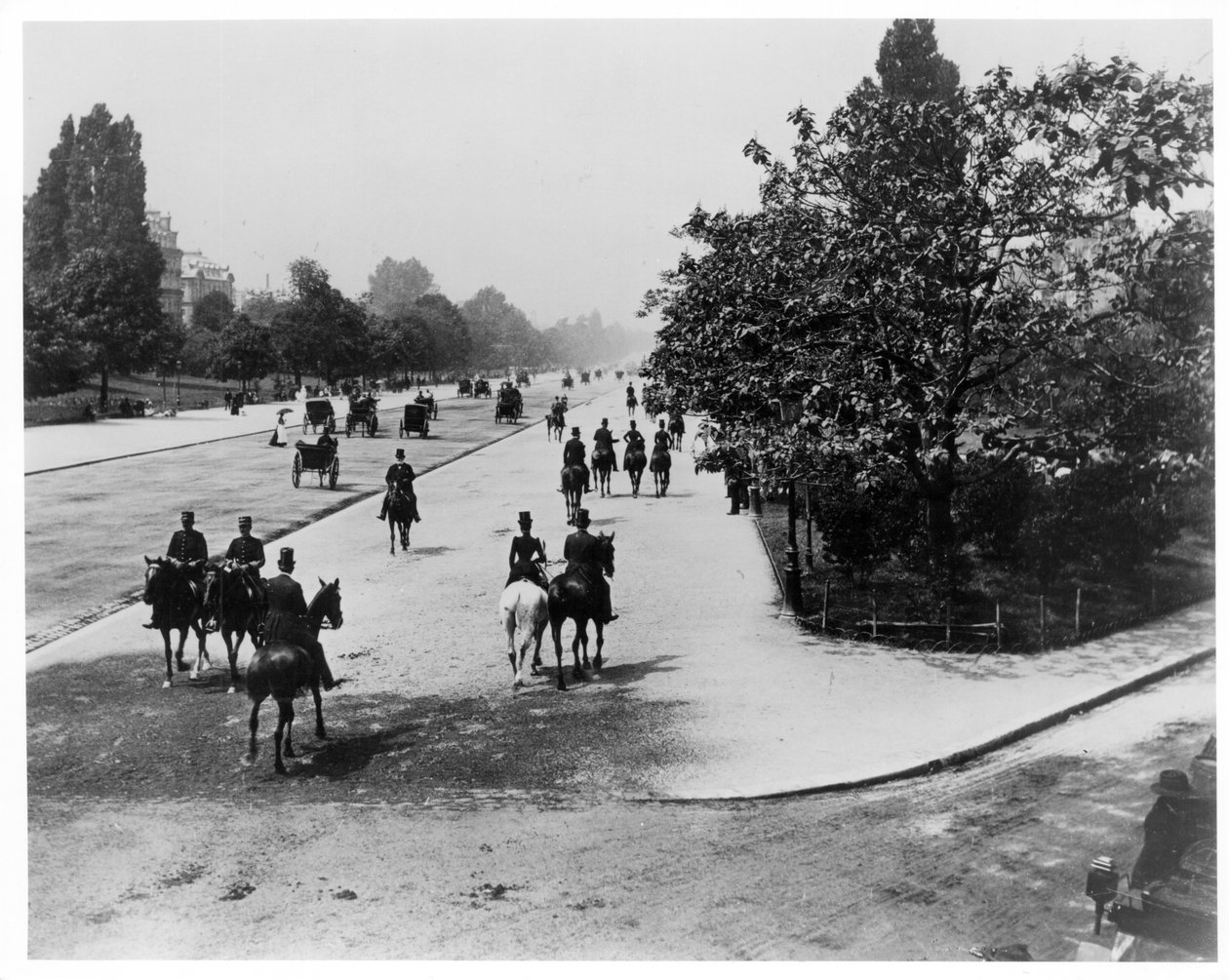 Bois de Boulogne, Paříž, kolem roku 1900 od French Photographer