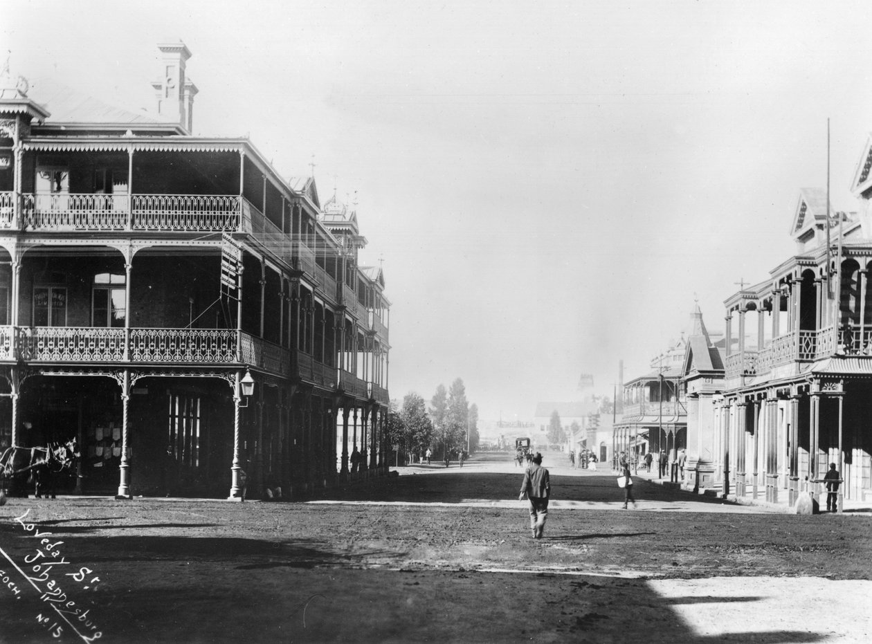 Pohled na Johannesburg, kolem roku 1900 od French Photographer