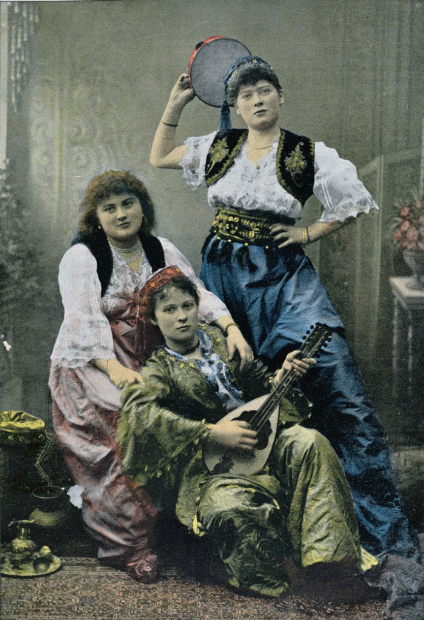 Ženy z harému v Konstantinopoli, 1896 od French Photographer