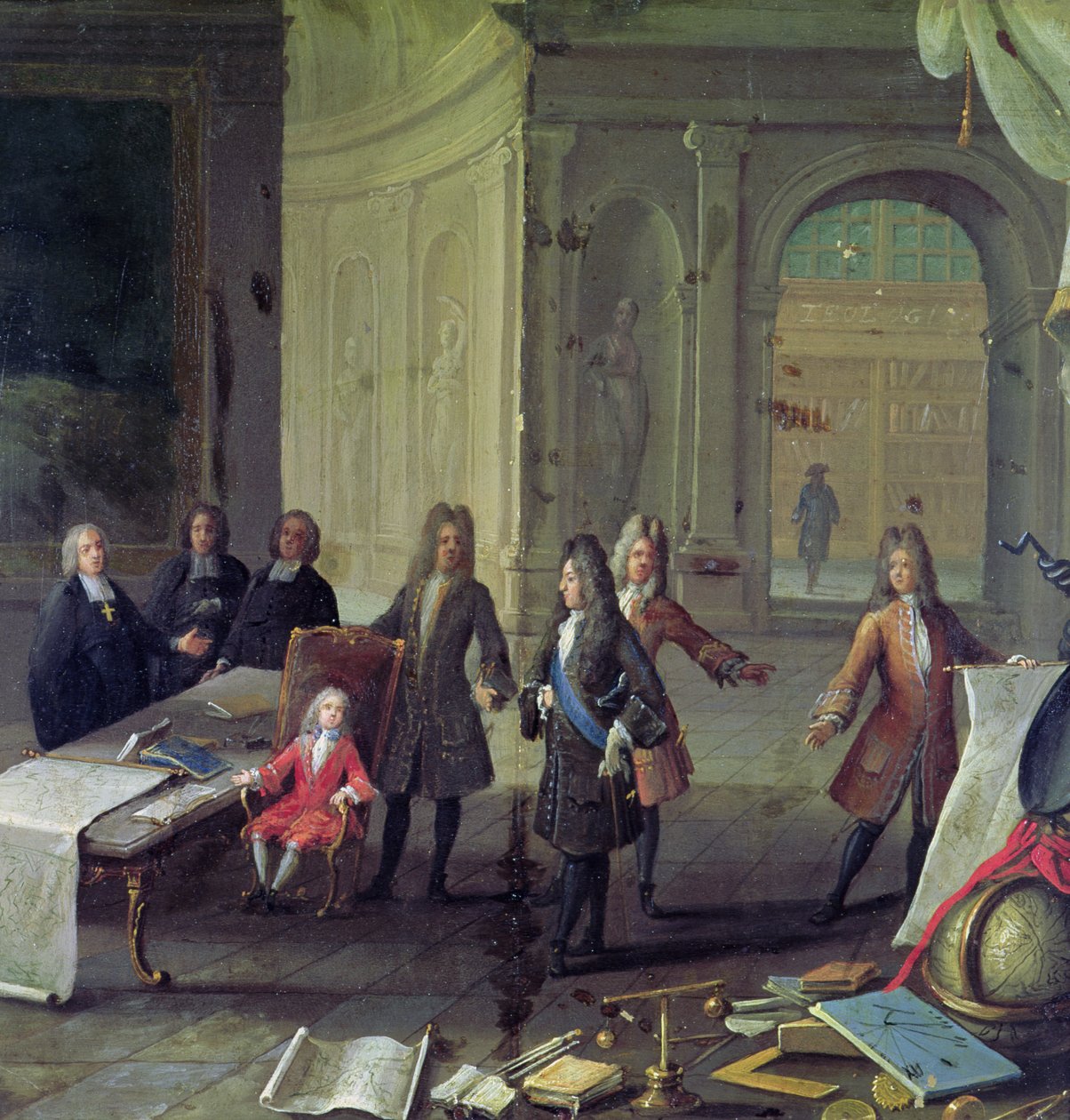 Lekce pro mladého Ludvíka XV. (1710–1774) (viz také 177200) od French School