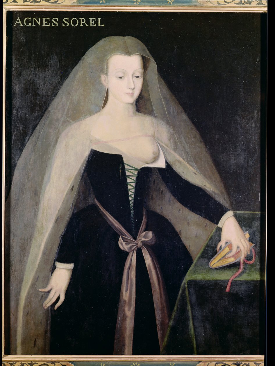 Agnes Sorel (asi 1422–1450) oblíbenkyně Karla VII. (1403–61) od French School