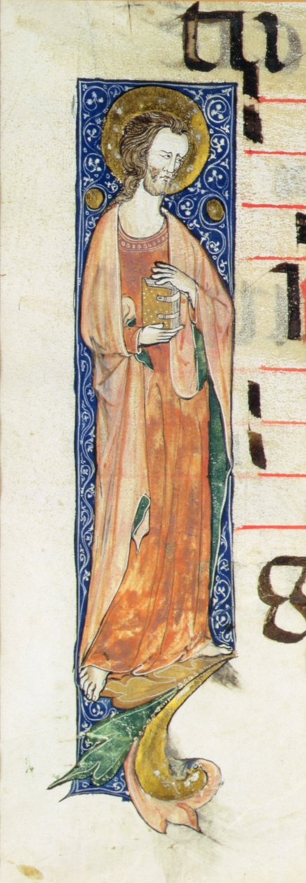 Apoštol drží knihu, c.1320 od French School