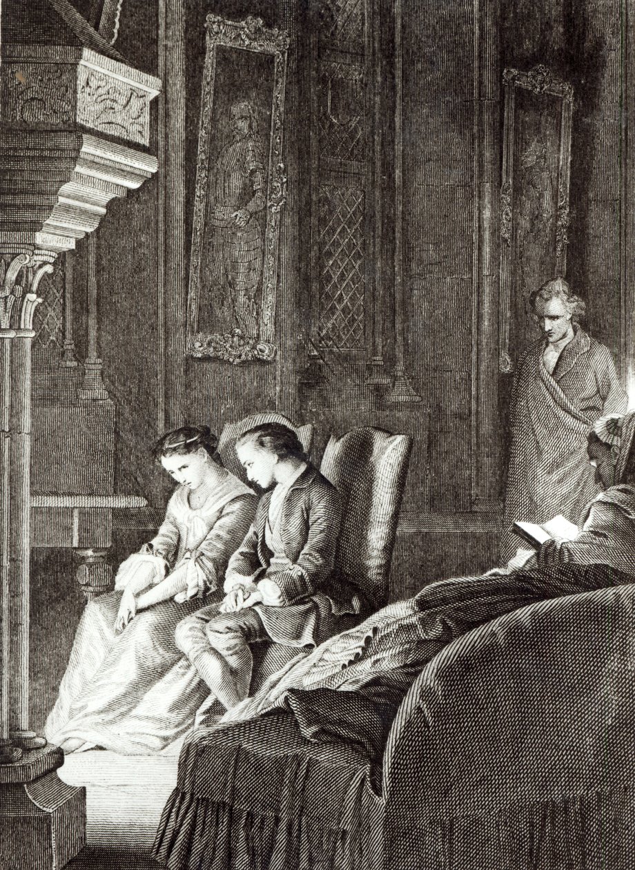 Večer v Combourgu, ilustrace z „Les Memoires d