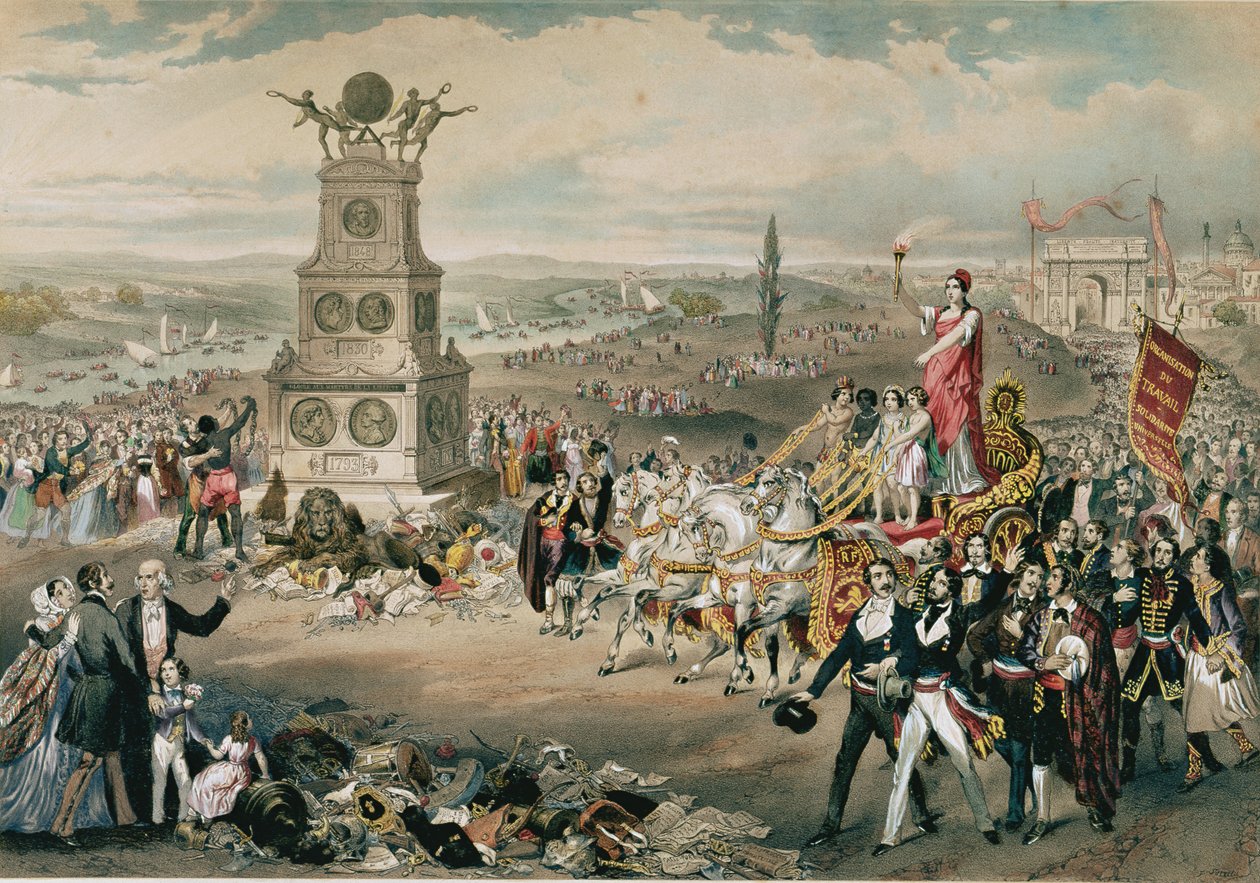 Výročí Všeobecné demokratické a sociální republiky, 1848 od French School