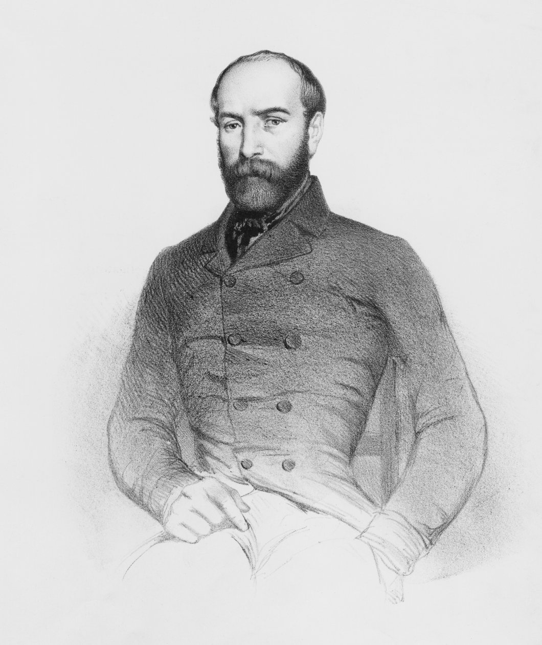 Armand Barbes jako zástupce lidu na Ústavodárném shromáždění, vyryto Janninem od French School