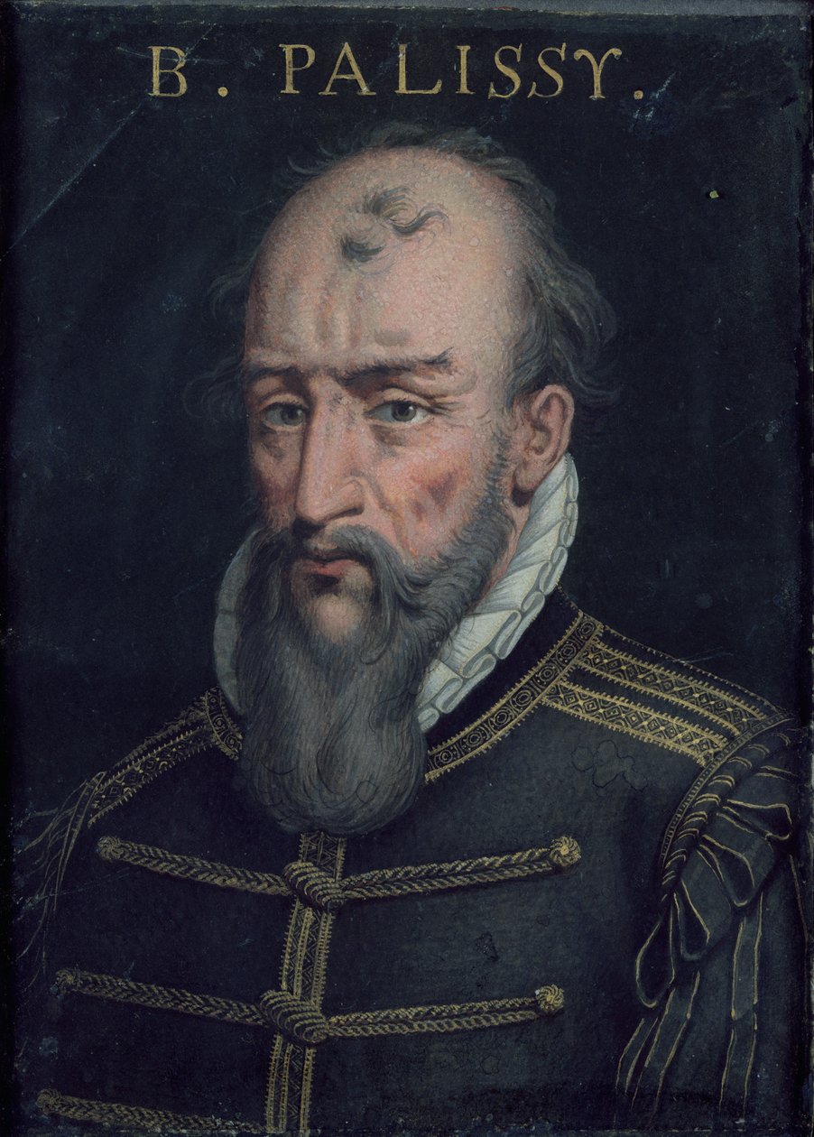 Bernard Palissy (asi 1509-89) (čb na pergamenu) od French School