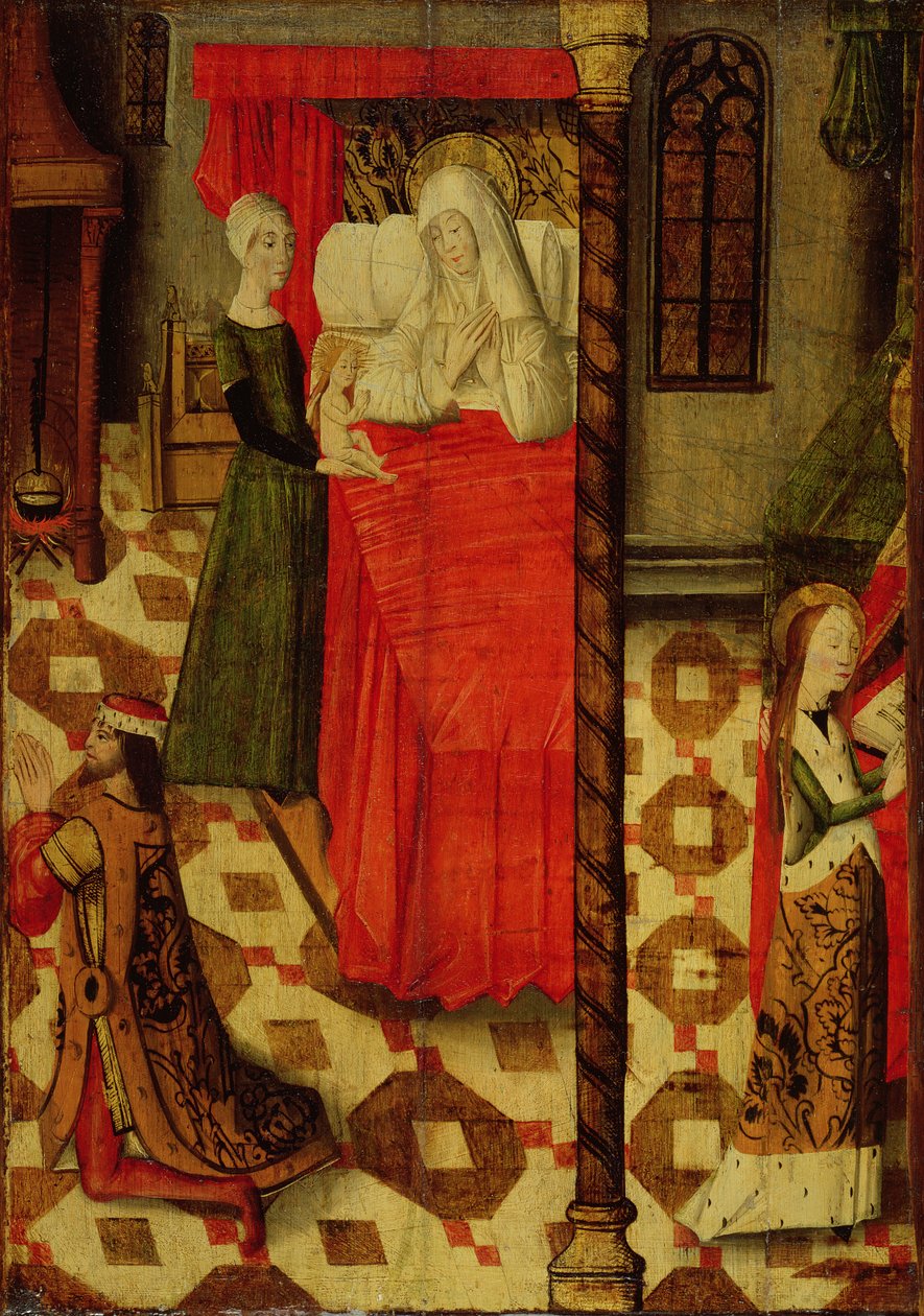 Narození Panny Marie (tempera na panelu) od French School