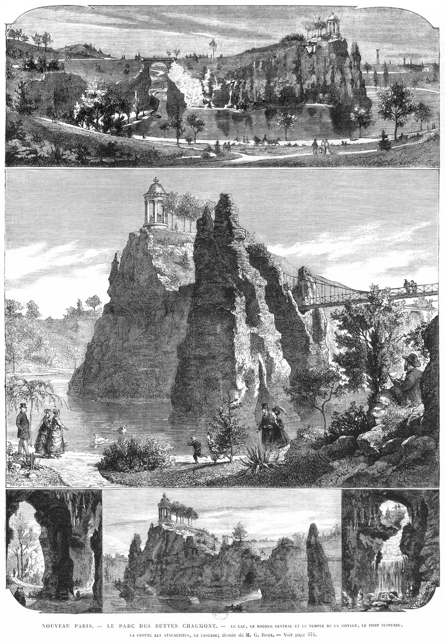 Park Buttes-Chaumont, Nová Paříž od French School