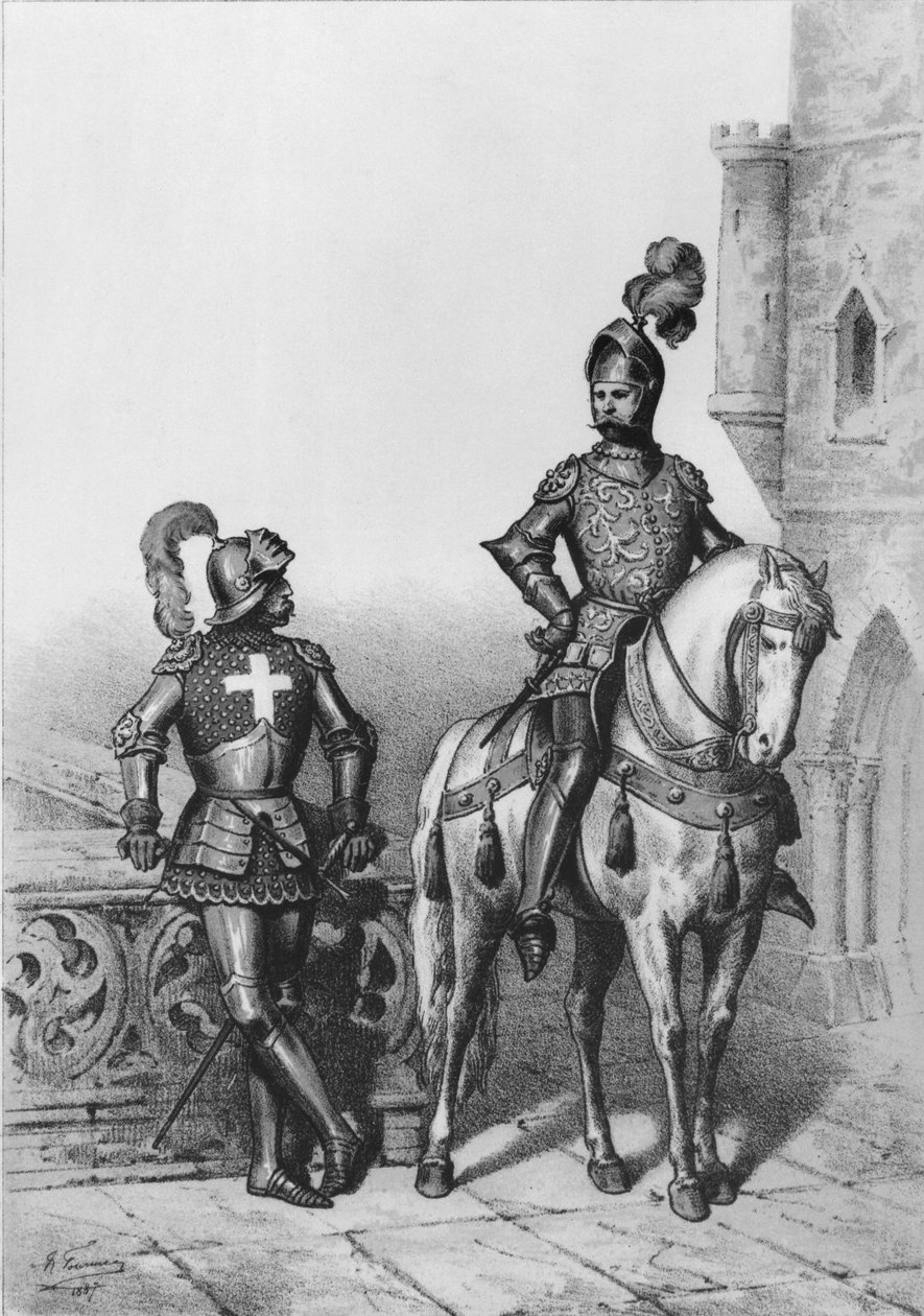 Kapitán pařížských lukostřelců, rytíř hlídky, 1887 od French School