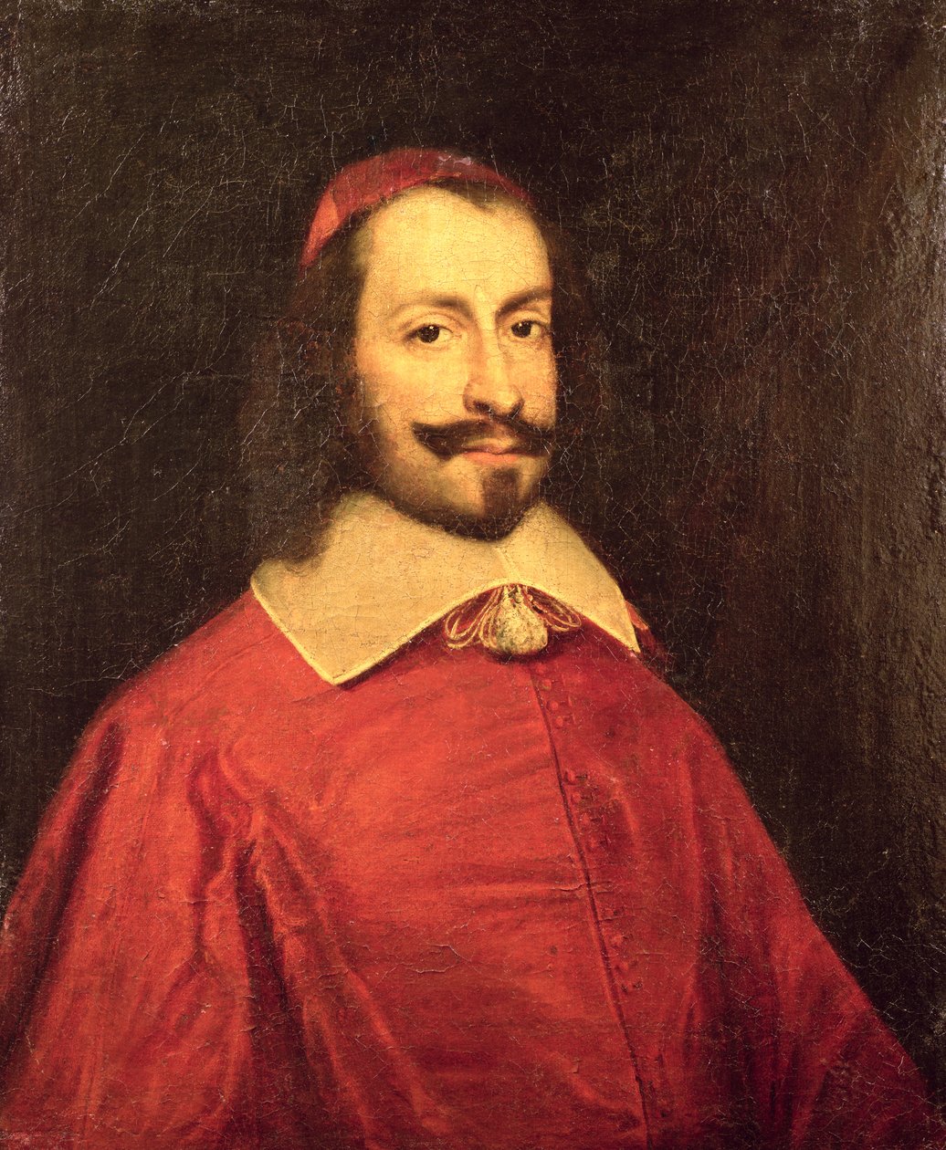 Kardinál Jules Mazarin (1602-61) kopie portrétu ze 17. století od French School