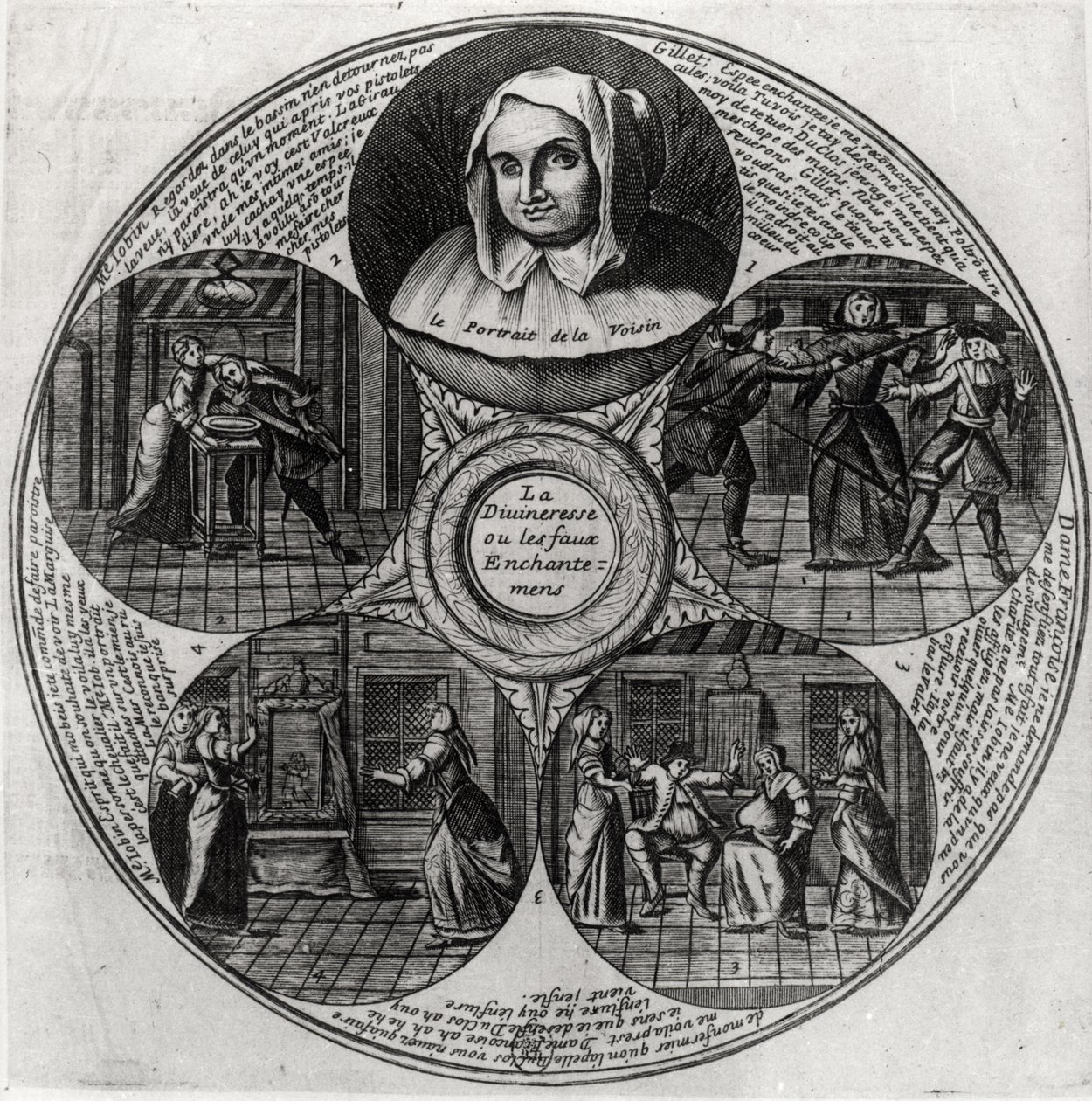 Catherine Monvoisin (La Voisin) (1640-80) a aféra jedu, 1679 od French School