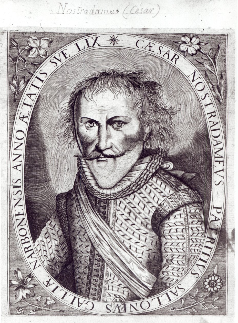 Cesar Nostradamus (1555-1629), 59 let, syn Michela Nostradama, 1614 od French School