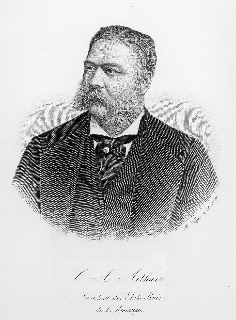 Chester Alan Arthur (1829-86), ryl A. Weger od French School