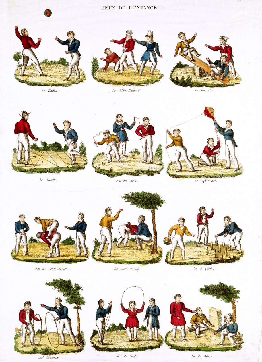 Dětské hry, 1810 od French School