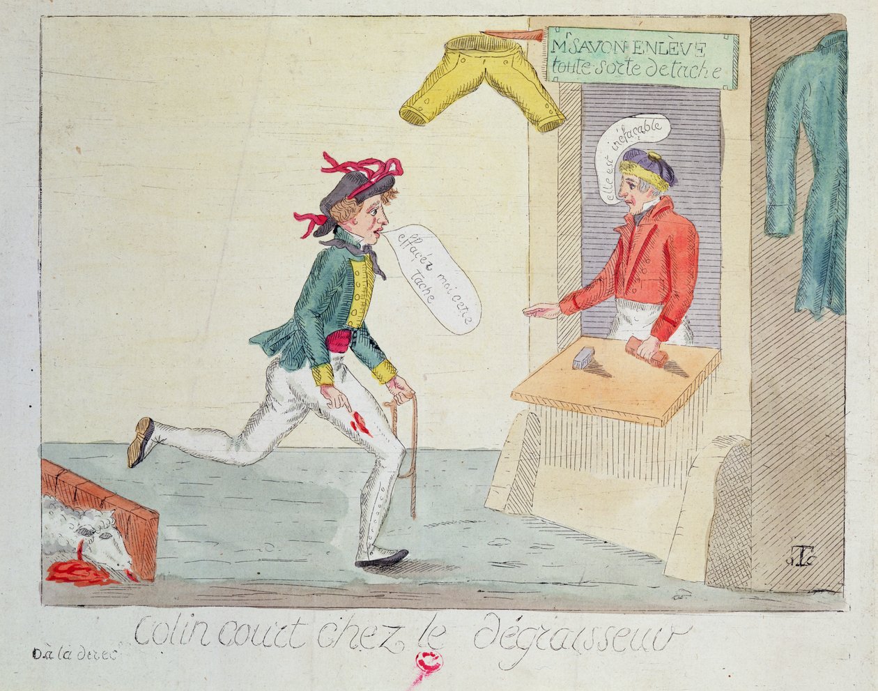 Colin Court u odstraňovače skvrn, 1814 od French School