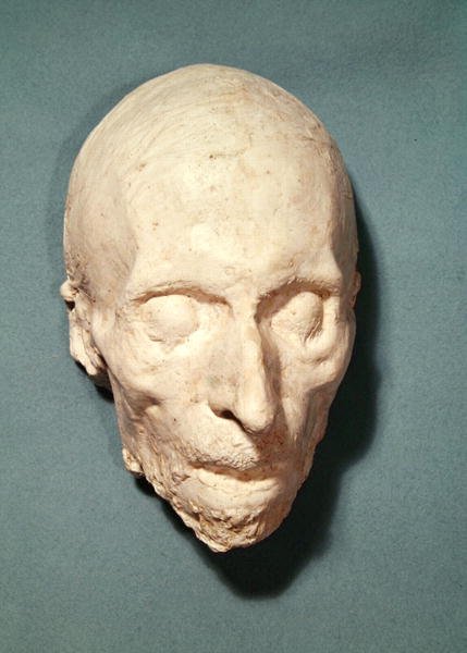 Posmrtná maska Felicite de Lamennais (1782-1854) 1854 (sádra) od French School