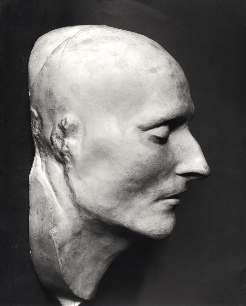 Posmrtná maska Napoleona Bonaparta (1769-1821) (sádra) od French School